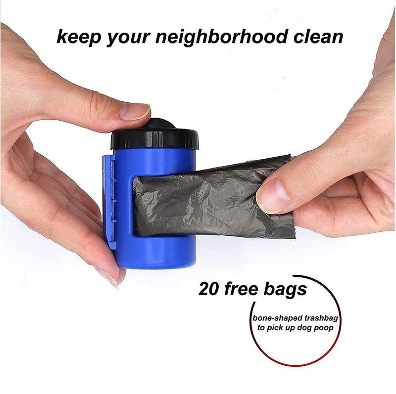 Nightwalk Led Light, Waste Bag Dispenser Retractable Dog Leash