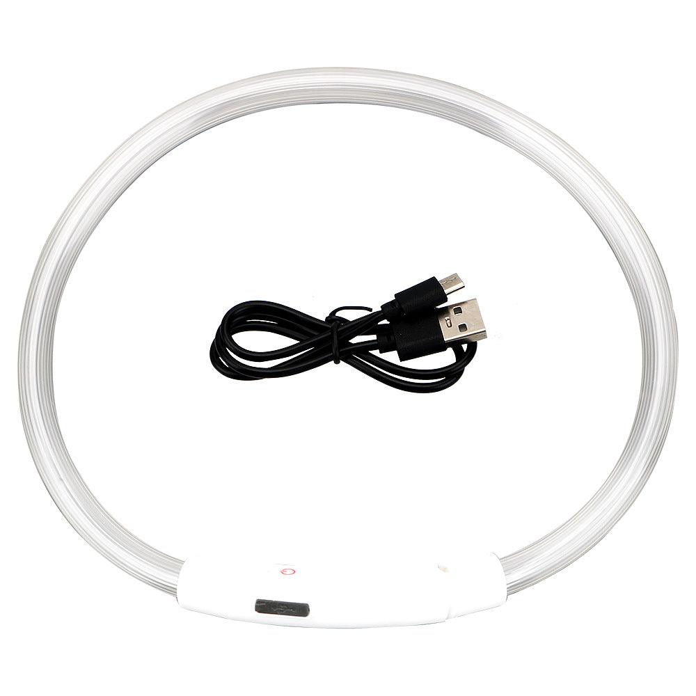 Usb Rechargeable Glow-In-The-Dark Pet Collar