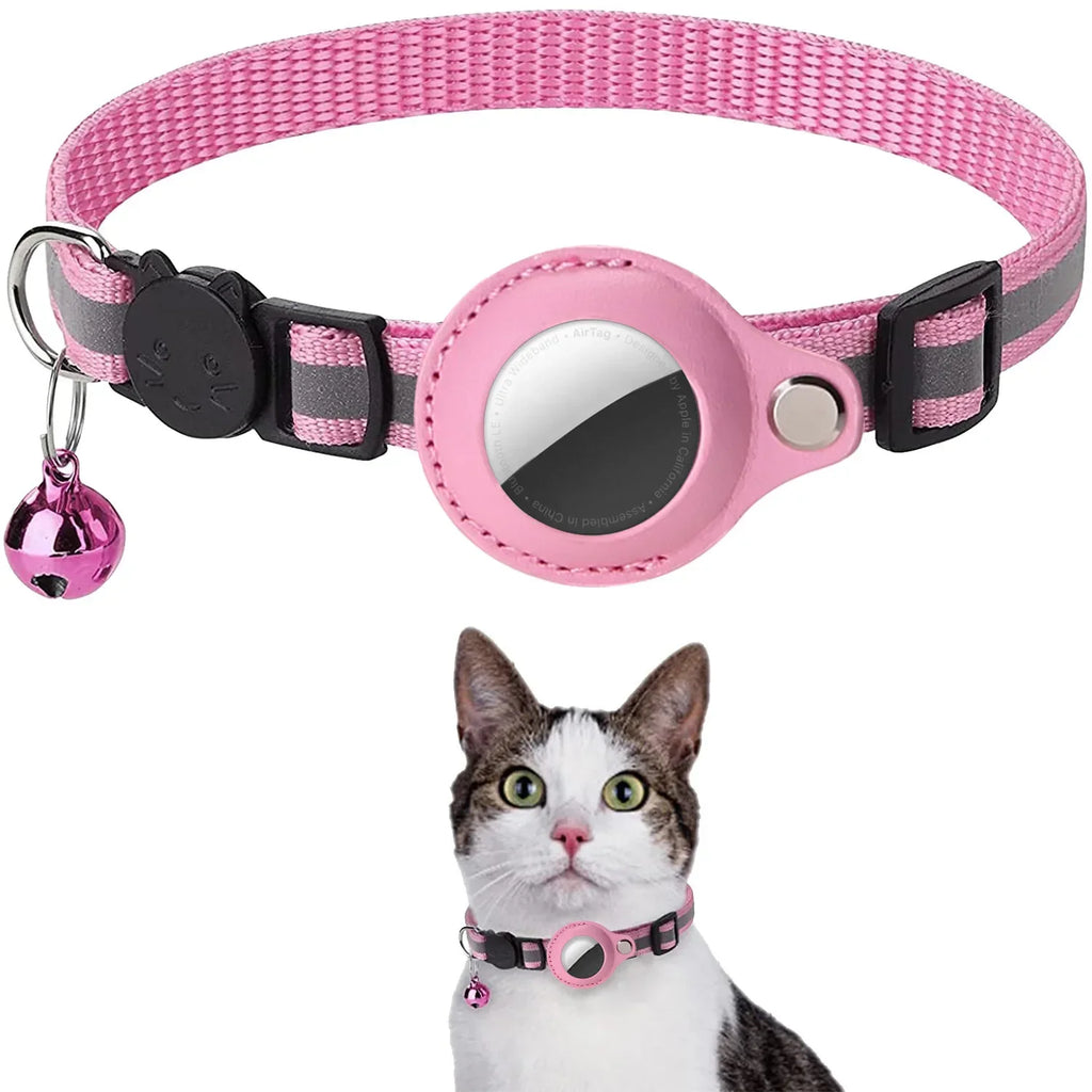 Cat Collar with Detachable AirTag Holder