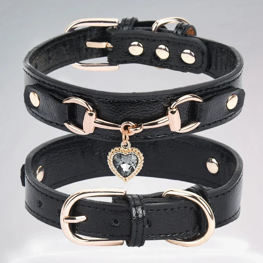 Cat or Small Dog Collar with Heart