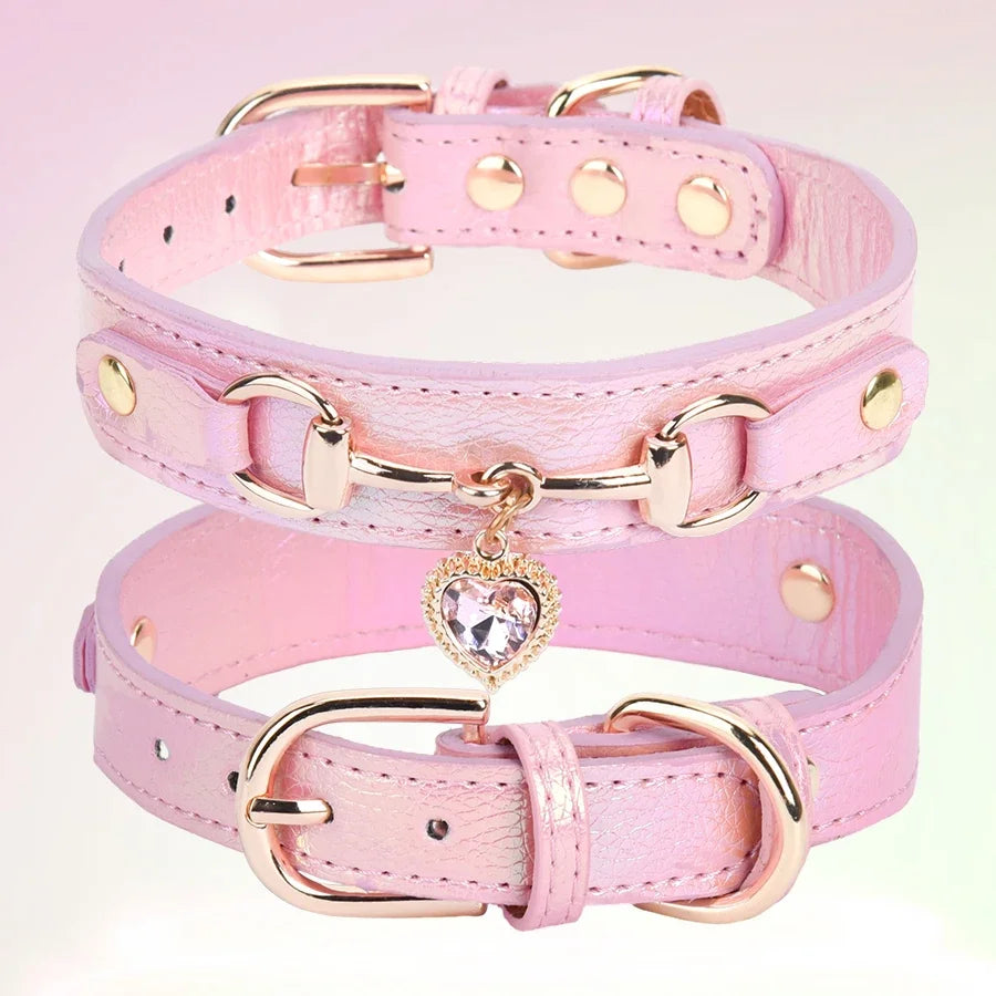 Cat or Small Dog Collar with Heart