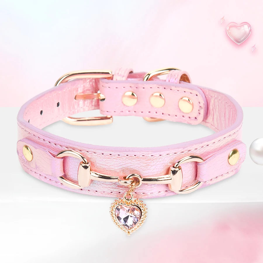 Cat or Small Dog Collar with Heart
