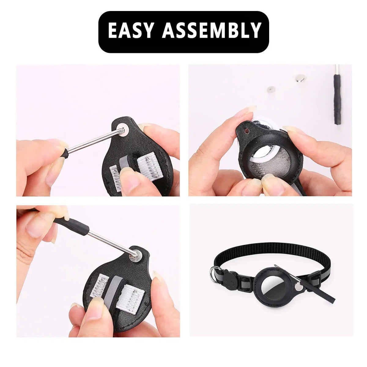 Cat Collar with Detachable AirTag Holder