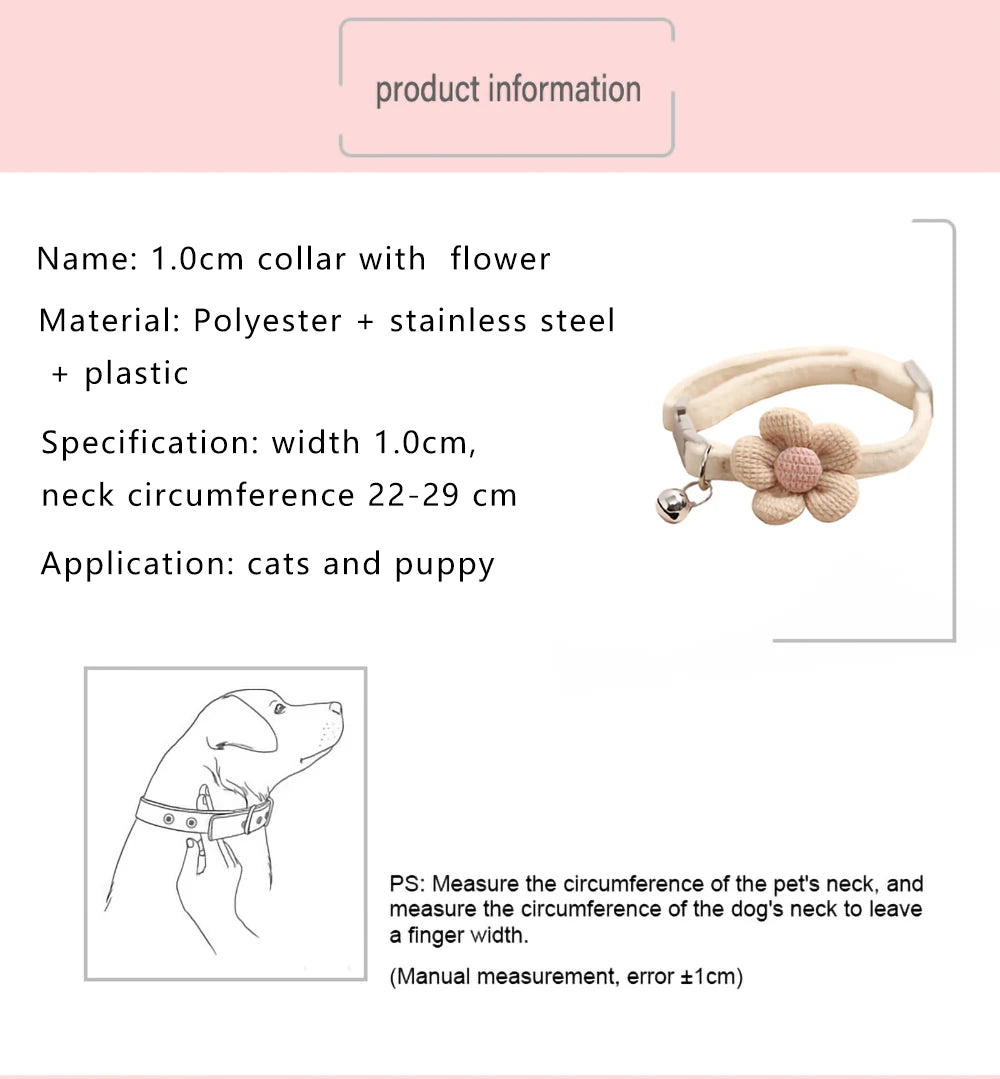Collar Cute Flower Cat Collar