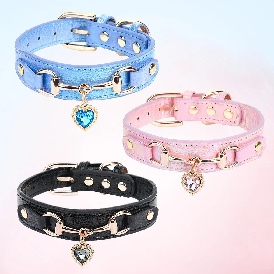 Cat or Small Dog Collar with Heart
