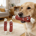 Dog Sausage Chew Toy - Bite-Resistant And Not Easy to Break, Interactive Training Teething Toy, Preferred Material, Dog Chew Toy