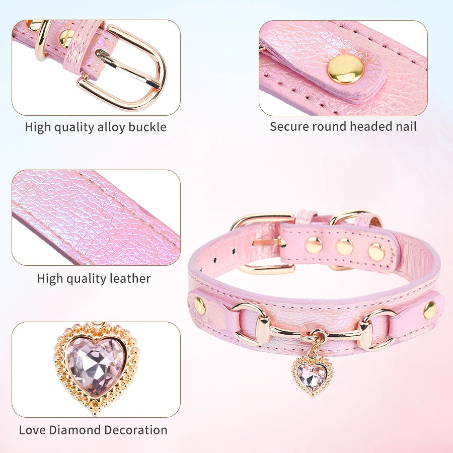 Cat or Small Dog Collar with Heart