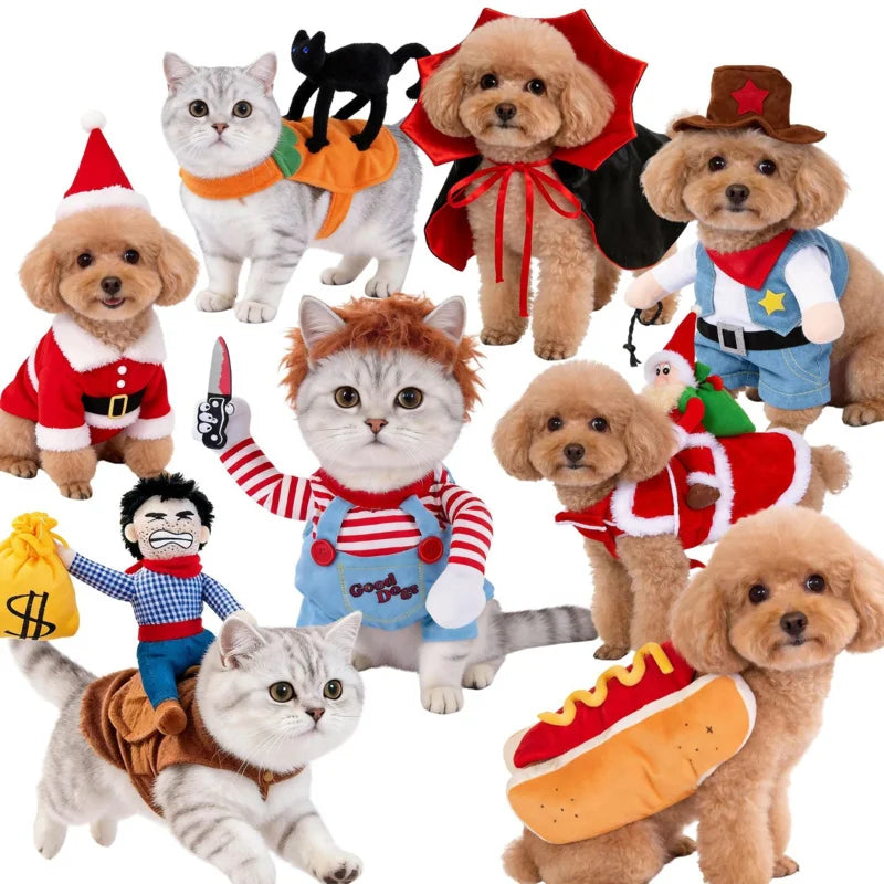 Cross-border pet clothing funny  transformation costume Halloween outfit