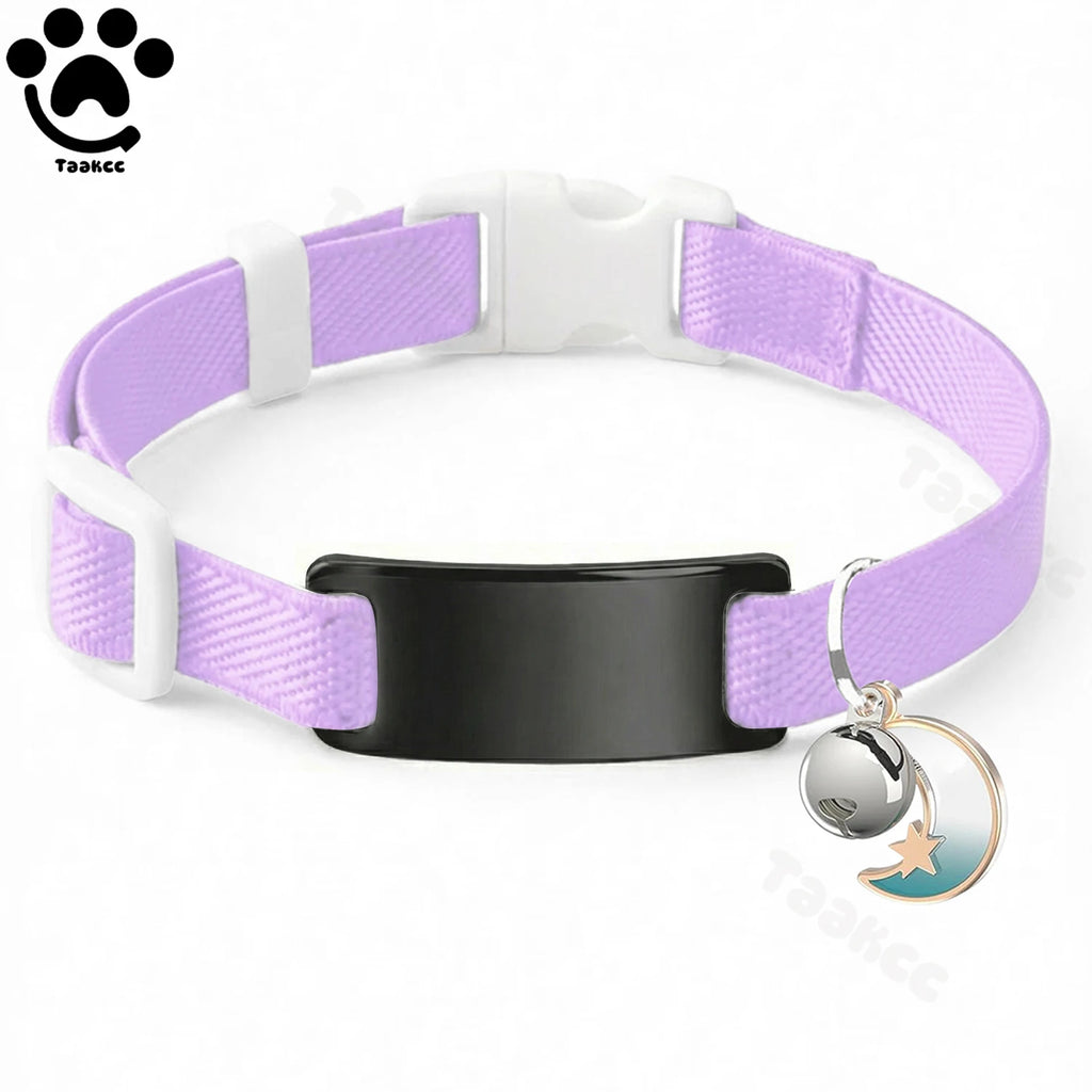 Elastic Cat Collar to get engraved