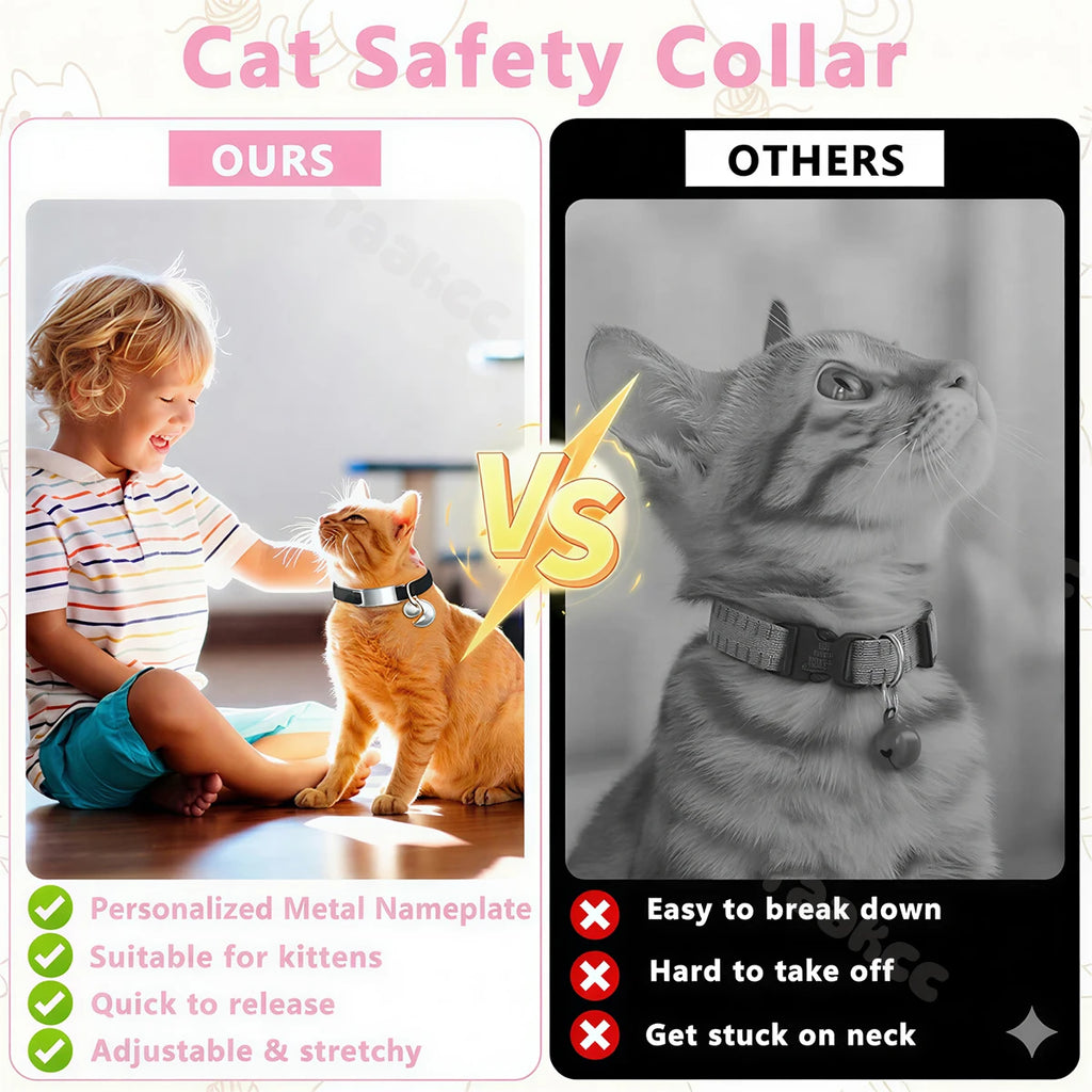 Elastic Cat Collar to get engraved