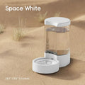 4L Large Capacity Automatic Pet Feeder Waterer Combo Cat Dog Bowl Plastic Feeding Dish Household Indoor Pet Feeding Supplies